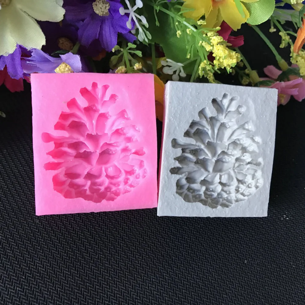 3D Силиконовые сосновые орехи конус помадка форма для пирога посуда выпекания