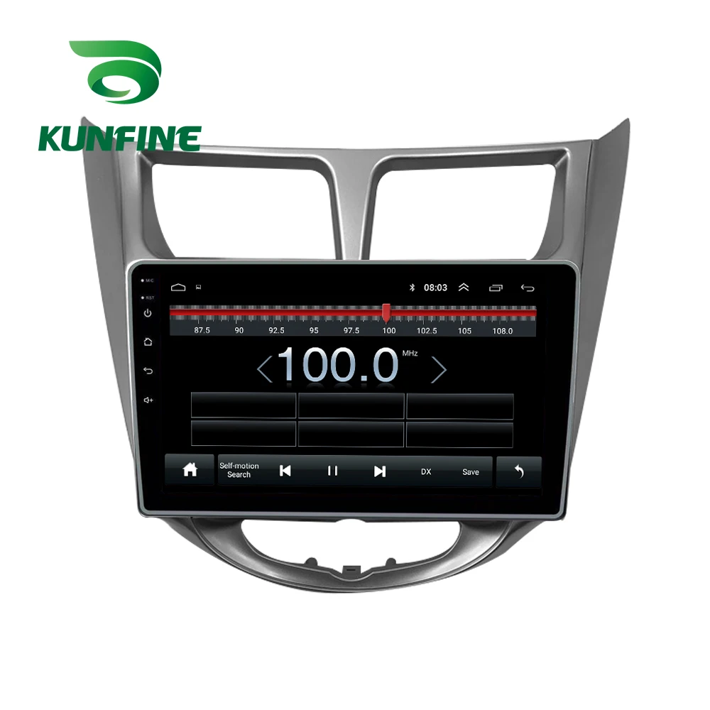 Octa Core 1024*600 Android10.0 автомобильный DVD GPS навигатор проигрыватель Deckless стерео для Hyundai