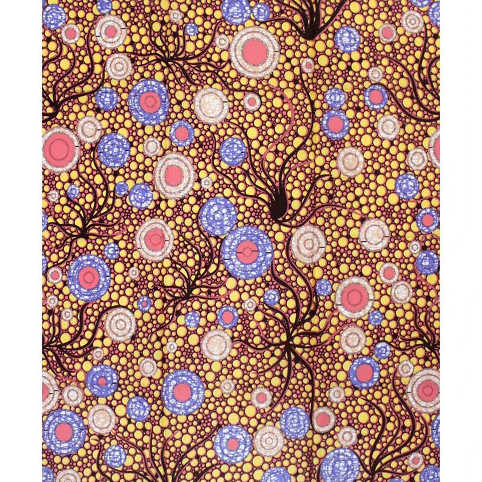 

Latest African Printing Fabric, Block Wax Print Fabrics For Chitenge/Kikwembe /Pagnes/Ankara/Kiteng 6 Yards YBGSW-86