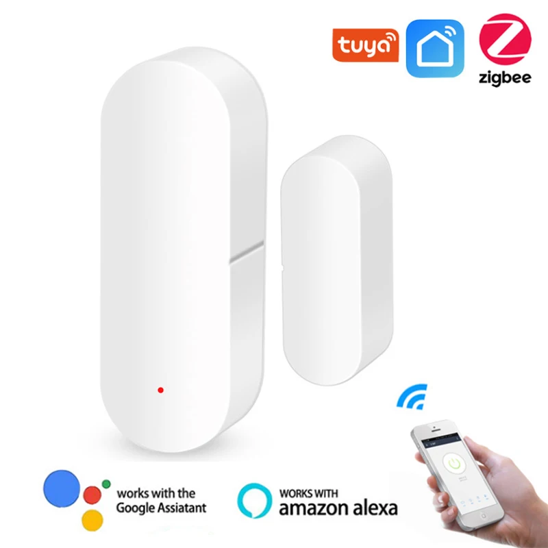 

ZigBee Tuya Smart WiFi Door Window Sensor Door Open / Closed Detectors Compatible With Alexa Google Home Smart Life APP