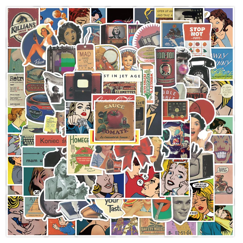 

10/30/50 шт., водонепроницаемые наклейки в стиле граффити