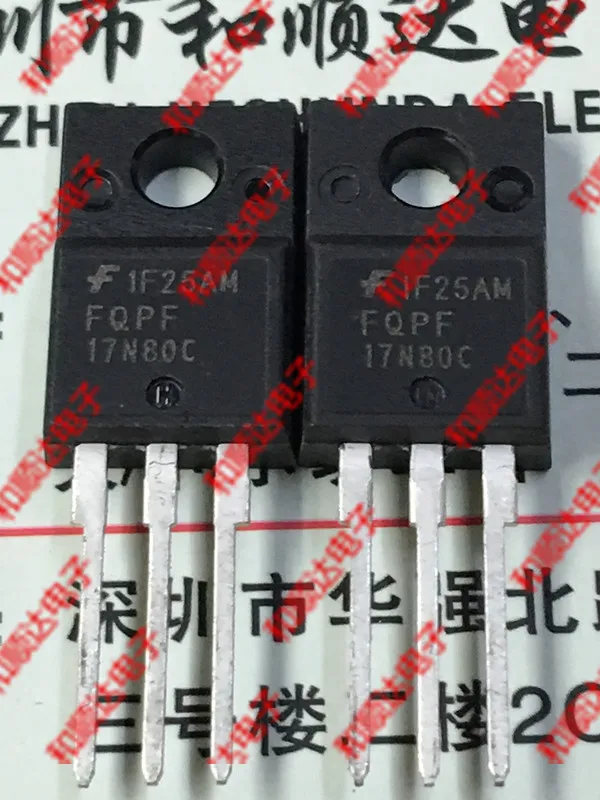 Оригинальный Новый 2 шт./FQPF17N80C TO-220F 800V 17A TO220F