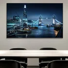 Большая Современная башня, мост, ночной вид, плакат, холст, живопись, роспись, гостиная, домашняя настенная живопись, художественные принты, декоративная живопись