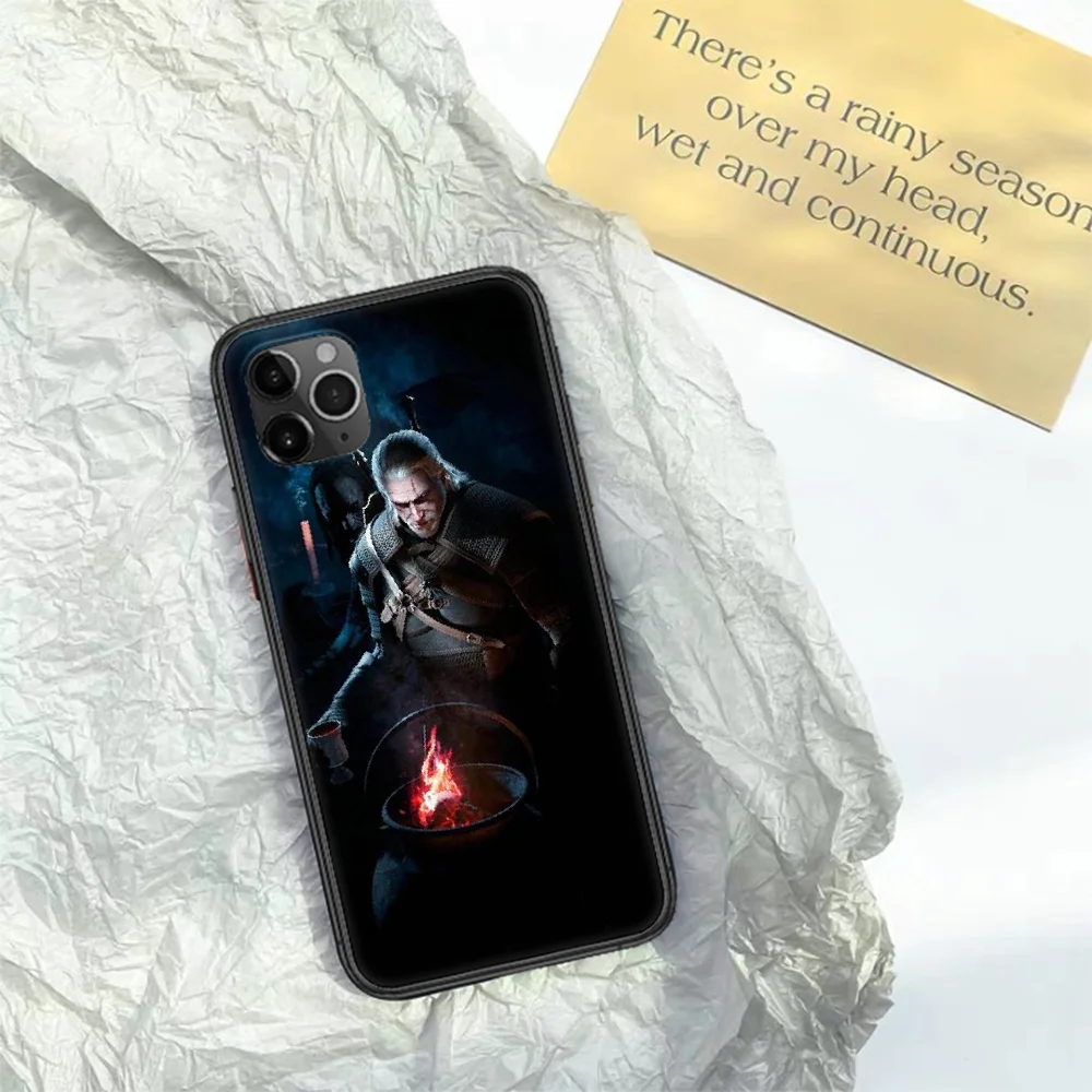 

Game witchers Phone Case For Iphone 11 12 Mini PRO XR X XS MAX 6 6s 7 8 Plus 4 5 5s SE 2020 black Bumper Painting Prime Silicone