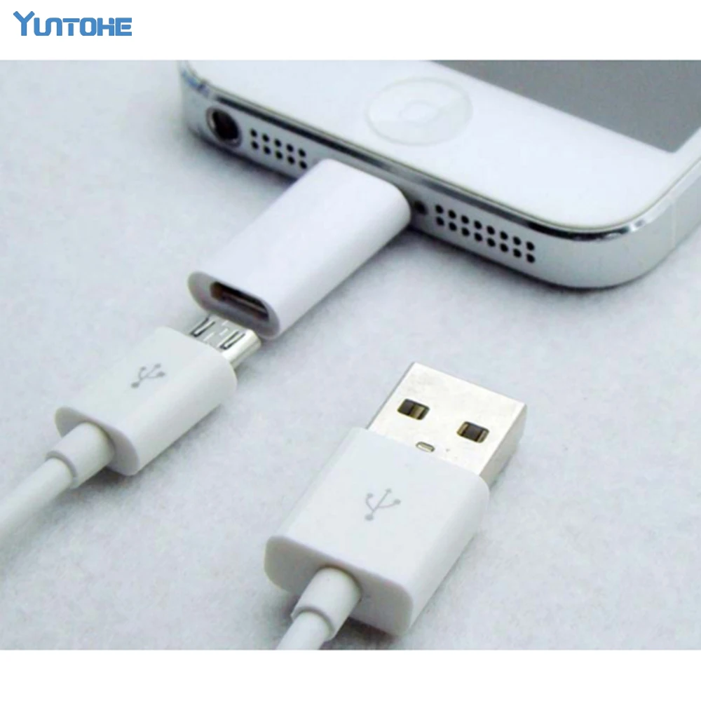 Оптовая продажа адаптер 8 pin-Micro для iPhone 7 6 5S 5 микро USB 2 0 iPad IOS 10.x. x 50 шт./лот |