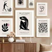 matisse abstract nude figure leaf wall art print canvas painting vintage nordic poster modern wall picture for living room decor
