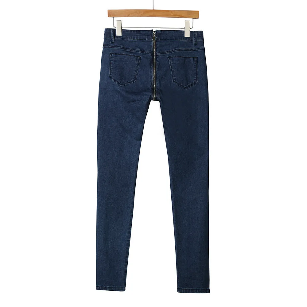 

Hotest Women Casual Zipper Pencil Stretch Denim Skinny Jeans Ladies Fashion High Waist Trousers Length Pants Vaqueros Mujer 2020
