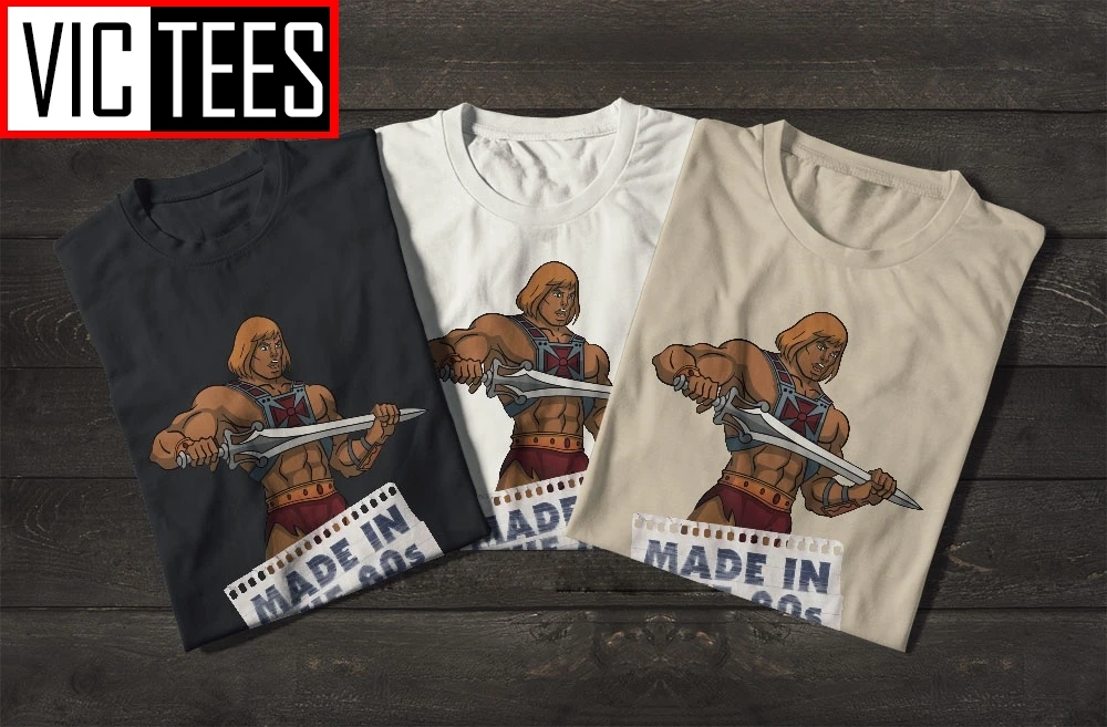 Мужские мастера Вселенной футболки He-Man сделанные в 80-х годах мужские | Мужская