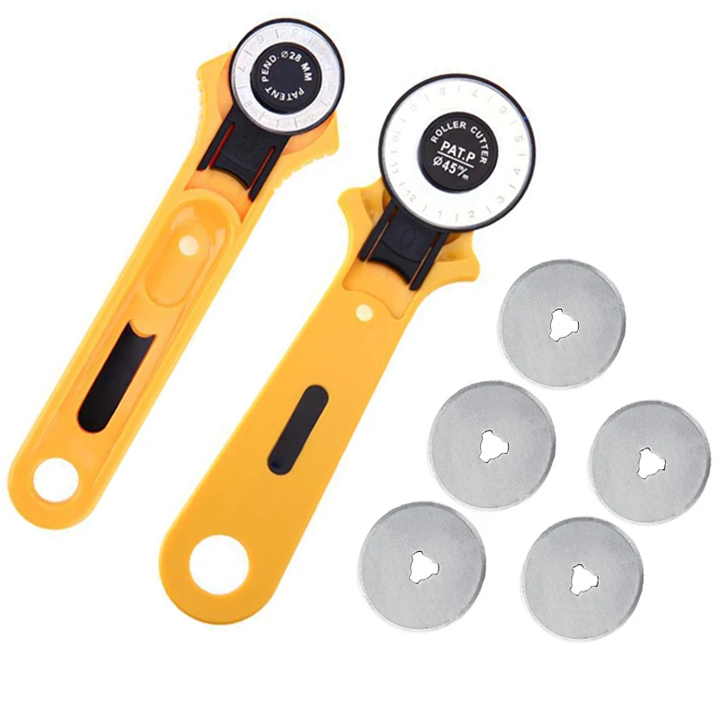 Вращающийся резак 45 мм 28 инструмент для резки кожи ткани круглый сделай сам