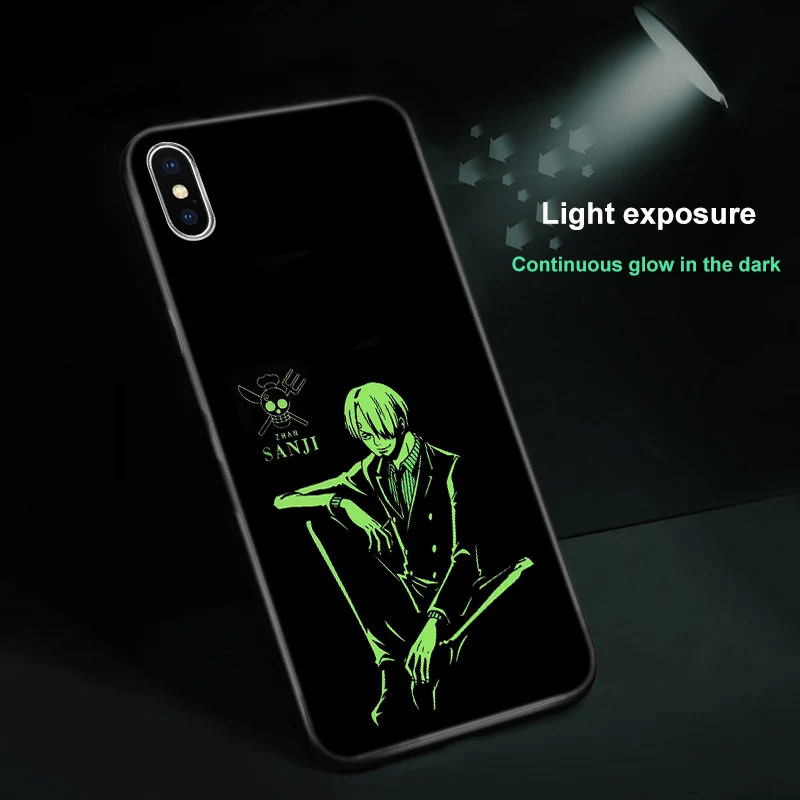 Ciciber чехлы для телефонов iphone 11 Pro XR X XS MAX one piece Luffy чехол 7 8 6 6S Plus светящиеся из