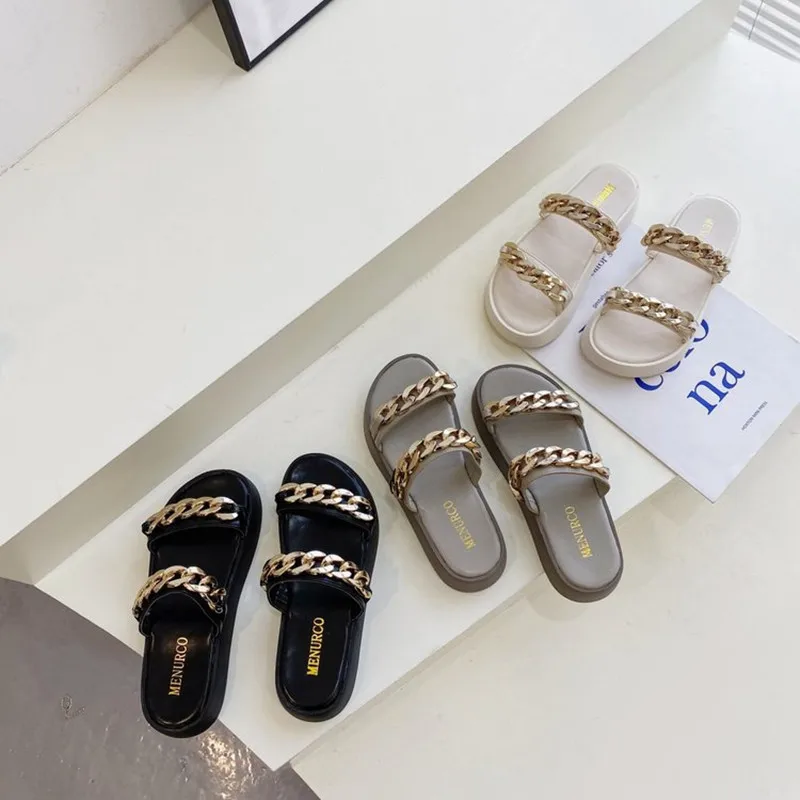 

Сандалии женские летние на плоской подошве