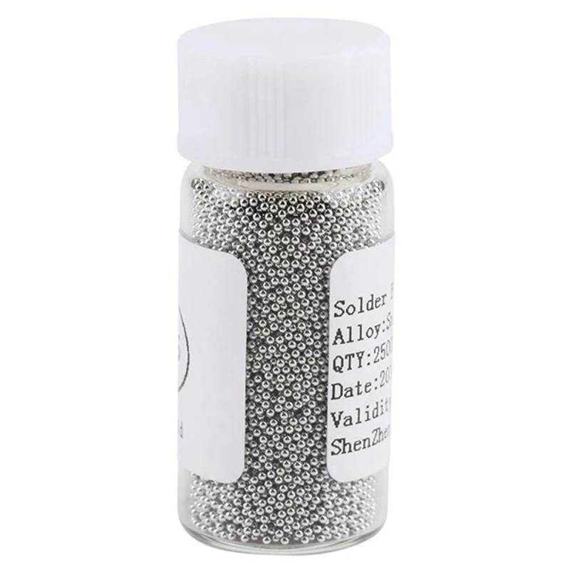 

7 Bottles Of 0.25 / 0.3 / 0.35 / 0.4 / 0.45 / 0.5 / 0.6Mm Solder Ball Lead Solder Ball Set for Bga Pressure Welding