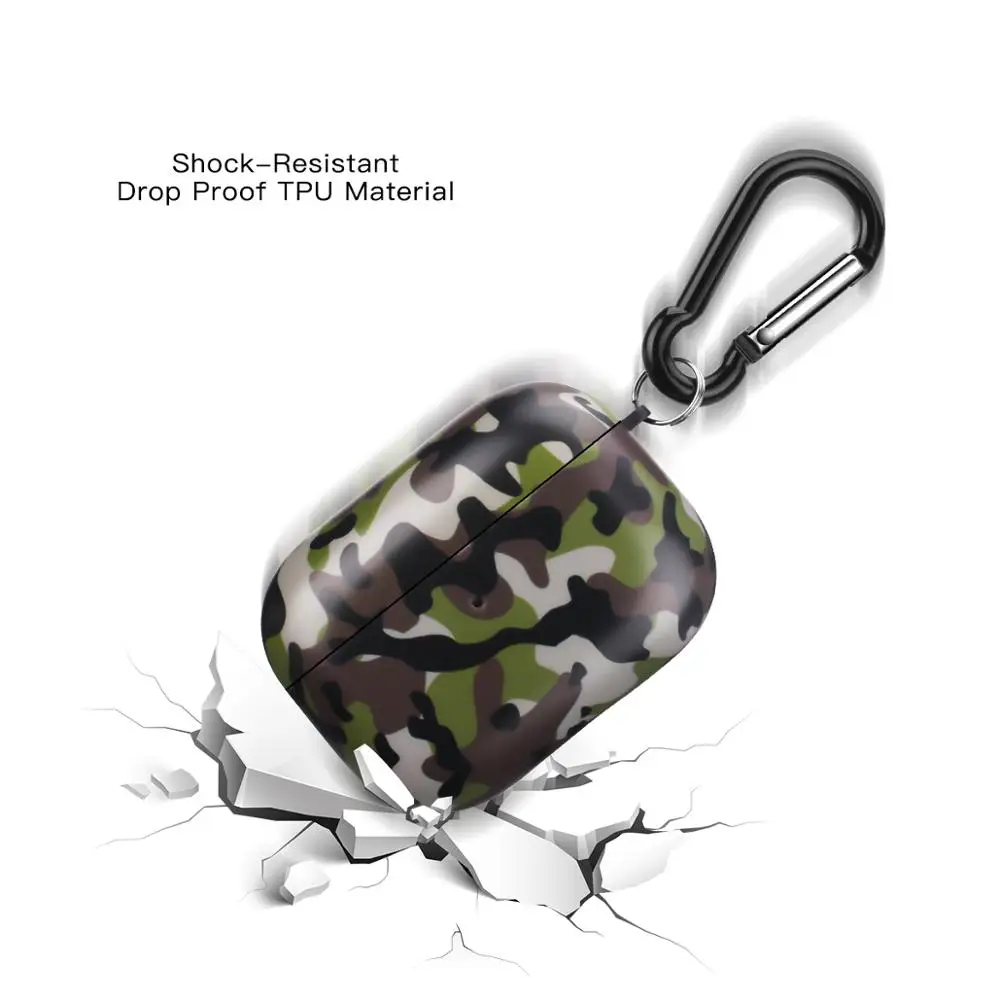 Новый Модный мягкий чехол из ТПУ для наушников Apple Airpods Pro матовый IMD дизайн