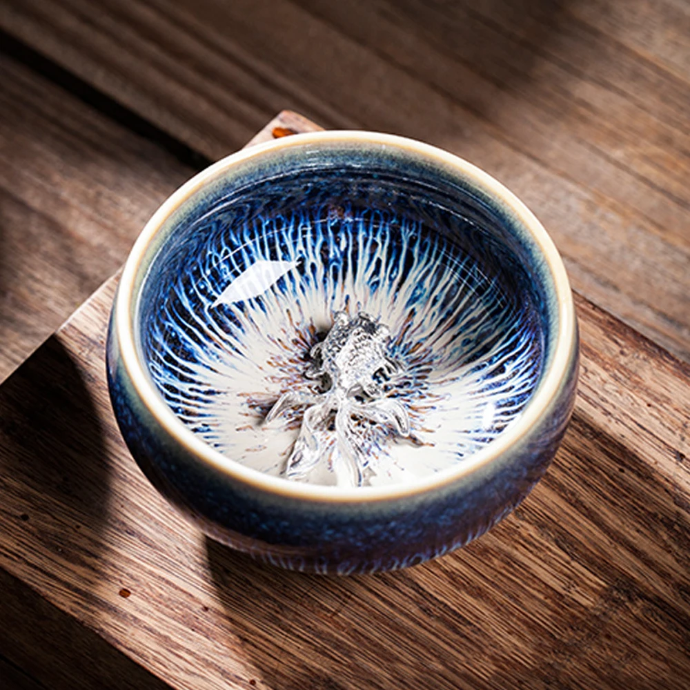 Китайская легенда чайная чашка ручной работы с натуральной текстурой