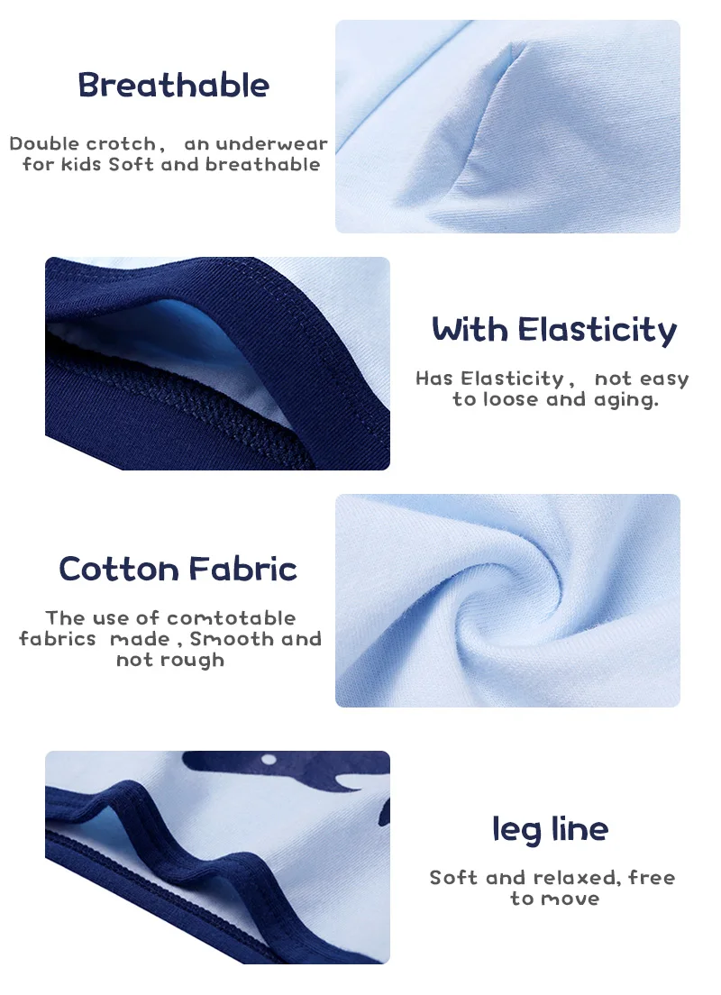 Детское нижнее белье короткие трусики для маленьких мальчиков подростков