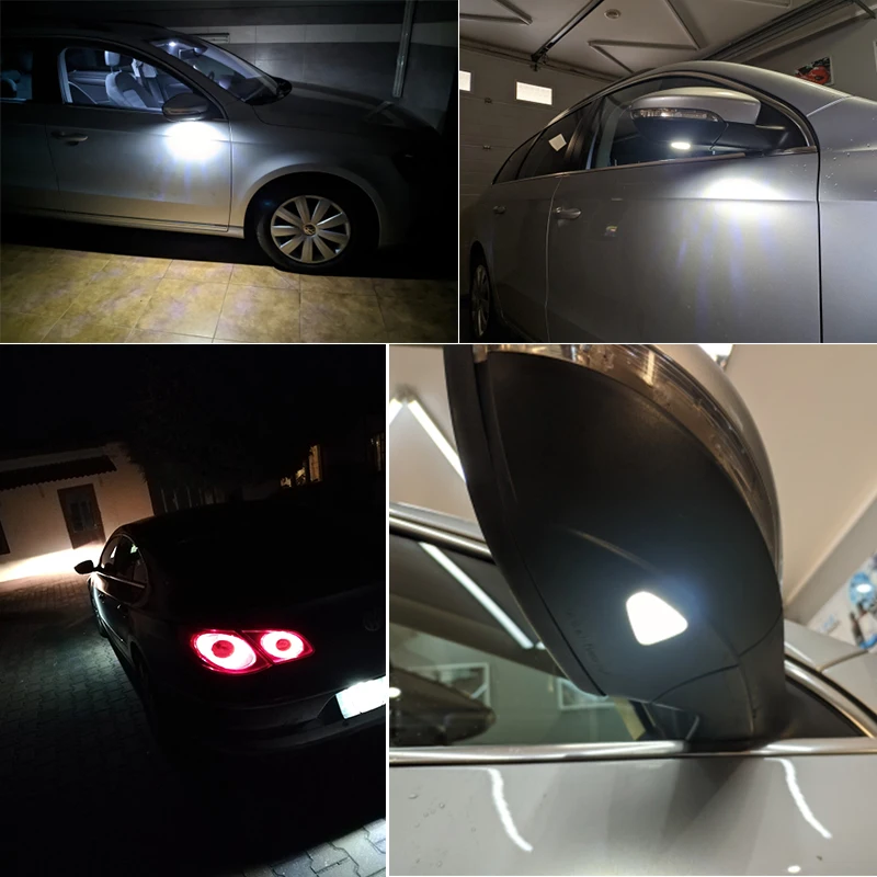 Автомобильные светодиодные лампы для зеркала 2 шт. VW CC 2012- EOS 09-11 Passat B7 Santana Scirocco Jetta |