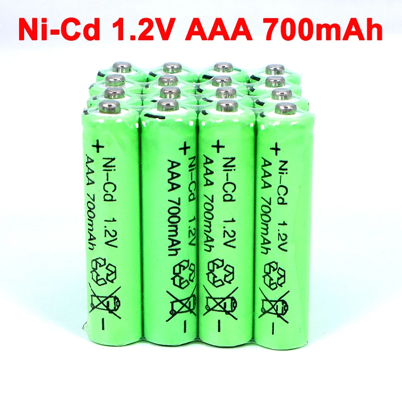 AAA 1 2 v NI Cd батареи 700mAh перезаряжаемые ni V Ni cd aaa для электрического дистанционного