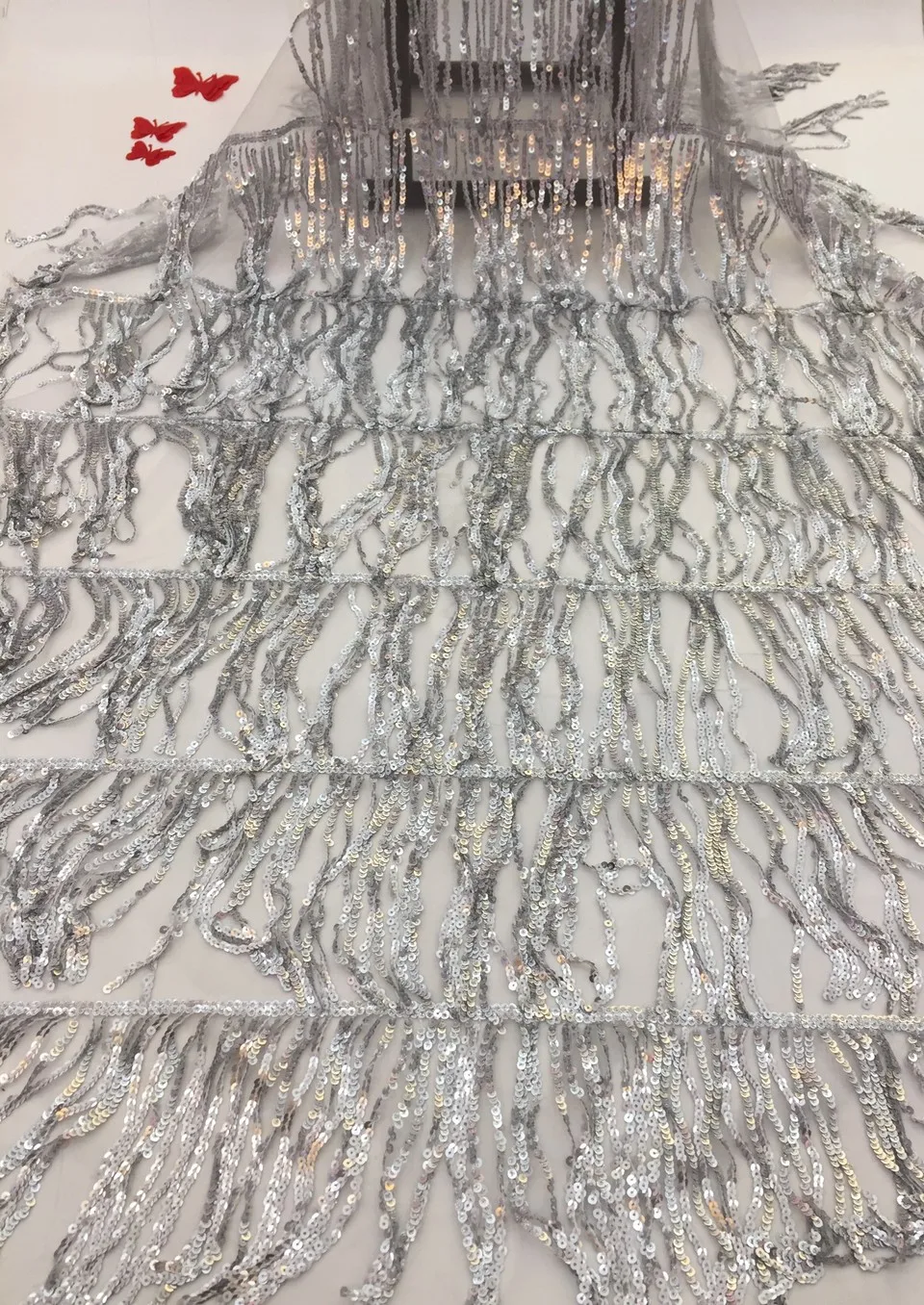 Африканская кружевная ткань с блестками 2021 высококачественное кружево