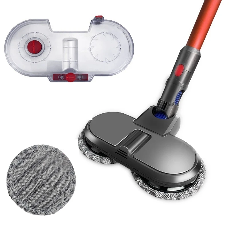 

Electric Mopping Vacuum Brush And Water Tank For Dyson V7 V8 V10 V11 Replaceable Parts With 12Pcs Cleaning Cloths