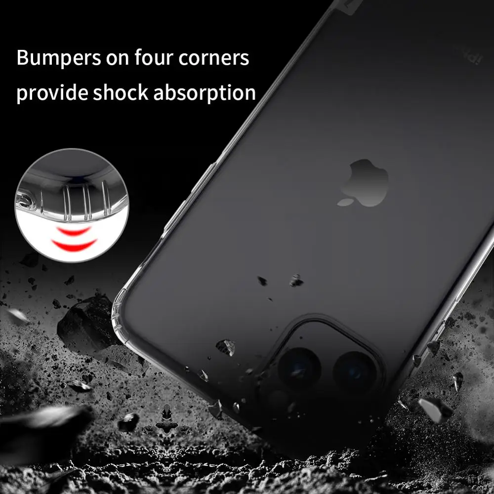 Для iPhone X XR XS Max чехол Nillkin TPU 0 6 мм Ультратонкий для телефона силиконовый 8 7 6s Plus 5 5S SE