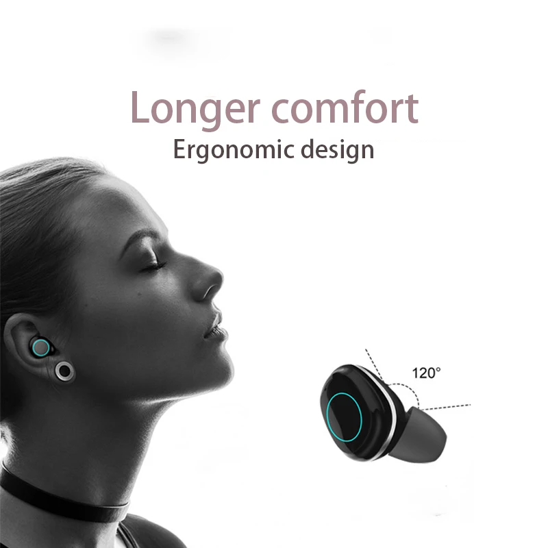 Мини bluetooth 5 0 наушники TWS беспроводные двойные одиночные HiFi Graphene Smart Touch