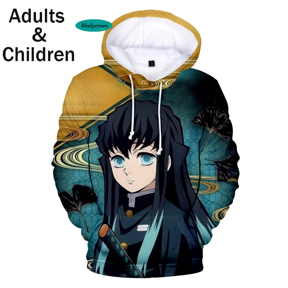 

Popular Autumn 3D Kimetsu no Yaiba Kids Hoodies Sweatshirts Men Women Pullovers Hot Comic Hoodie 3D Demon Slayer Boys Girls Tops