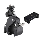 Кронштейн с зажимом на руль велосипеда, черный, винт с резьбой для крепления на штативе зажима, 14 камеры DV, DSLR, для велосипеда Gopro Hero 1, 2, 3, 3 +, 4