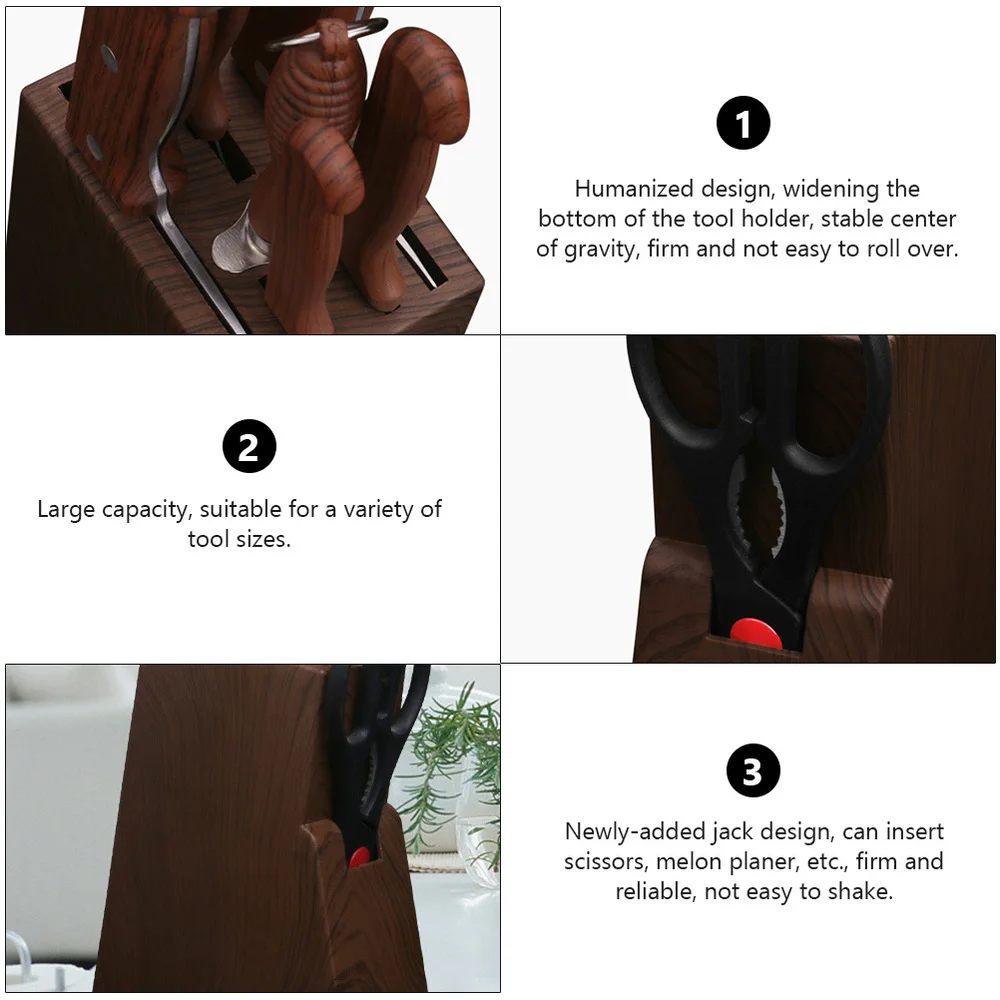 

1pc Home Kitchen Cutter Storage Holder Desktop Kitchen Cutter Storage Rack