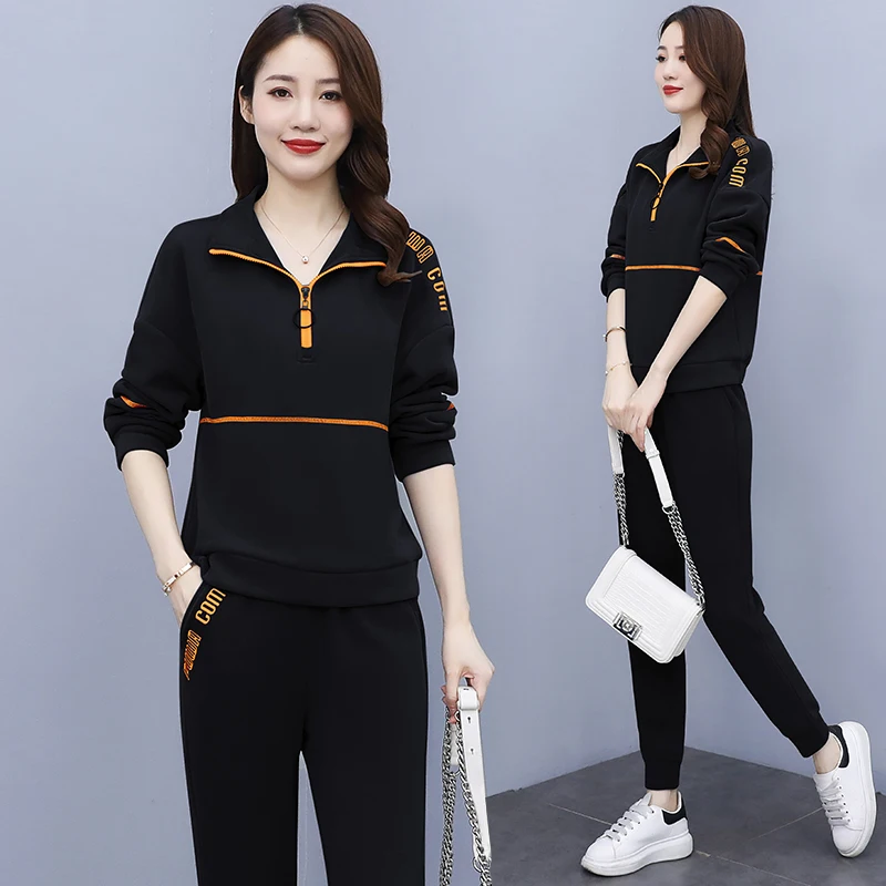 

Spring And Autumn 2 Piece Set Women Casual Fashion Hoodies+pants Women's Tracksuits Ensemble Femme Survetement Clothes