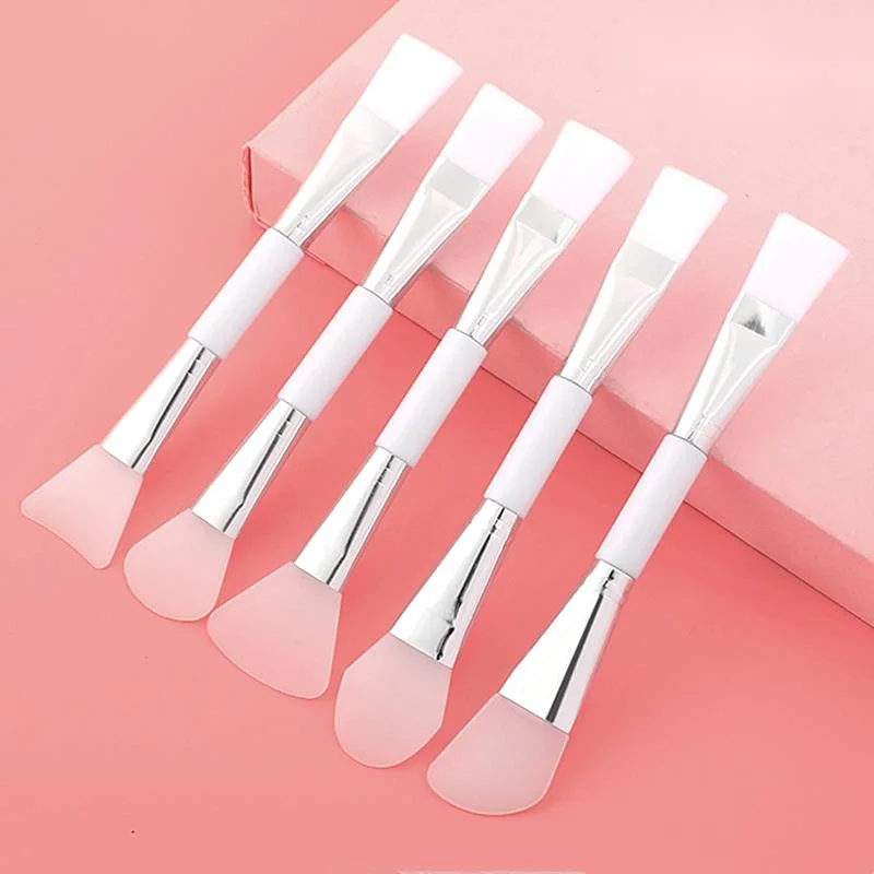 

1Pcs Cosmetic Beauty Tool Skin-Care Makeup Brushes Silica Gel Wool Fiber Blending Double-Ended Facial Face Mask Brush New