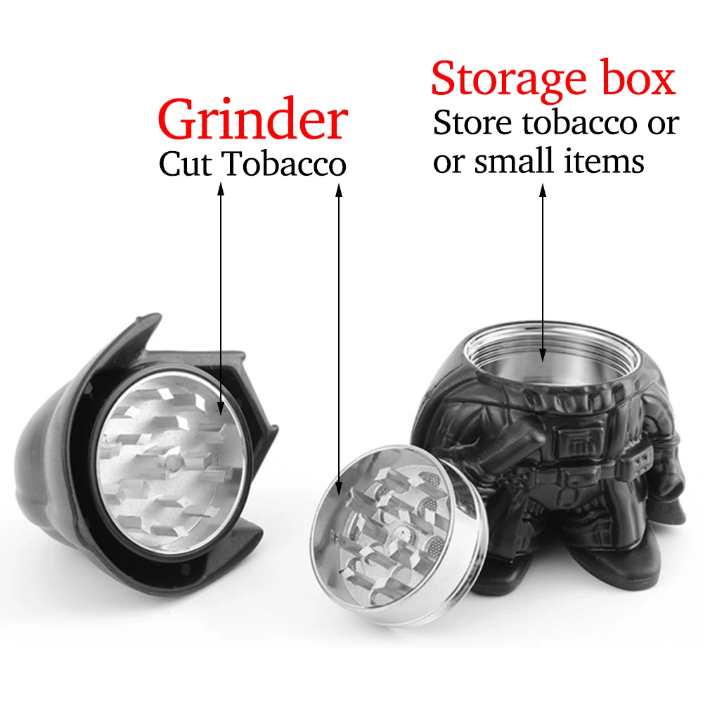 Измельчитель трав 1 шт. с коробкой для хранения табака дробилка мужчин