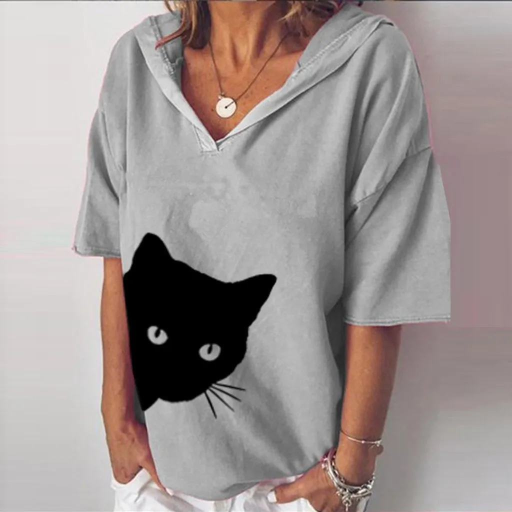 Новые женские футболки Свободные повседневные брюки из хлопка и льна с принтом