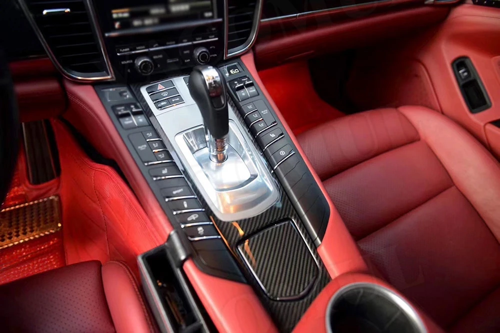 14 шт./компл. сухой углеродного волокна автомобиля внутренней отделки приборной