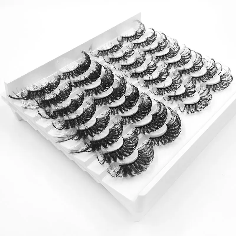 

NEW 320Pair 3D Mink False Eyelashes Natural False Eyelashes Dramatic Volume False Eyelashes Makeup Eyelash Extension Silk Lashes