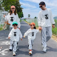 family clothing new 2021 fashion autumn mother father boy girls cotton clothes sets family matching outfits mommy and me clothes