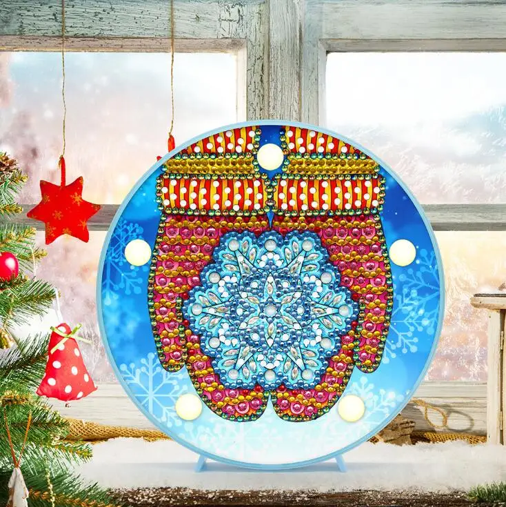Новая лампа DIY светодиодный ночник с алмазной росписью рождественское животное Пингвин вышивка крестиком специальная форма свадебное украшение