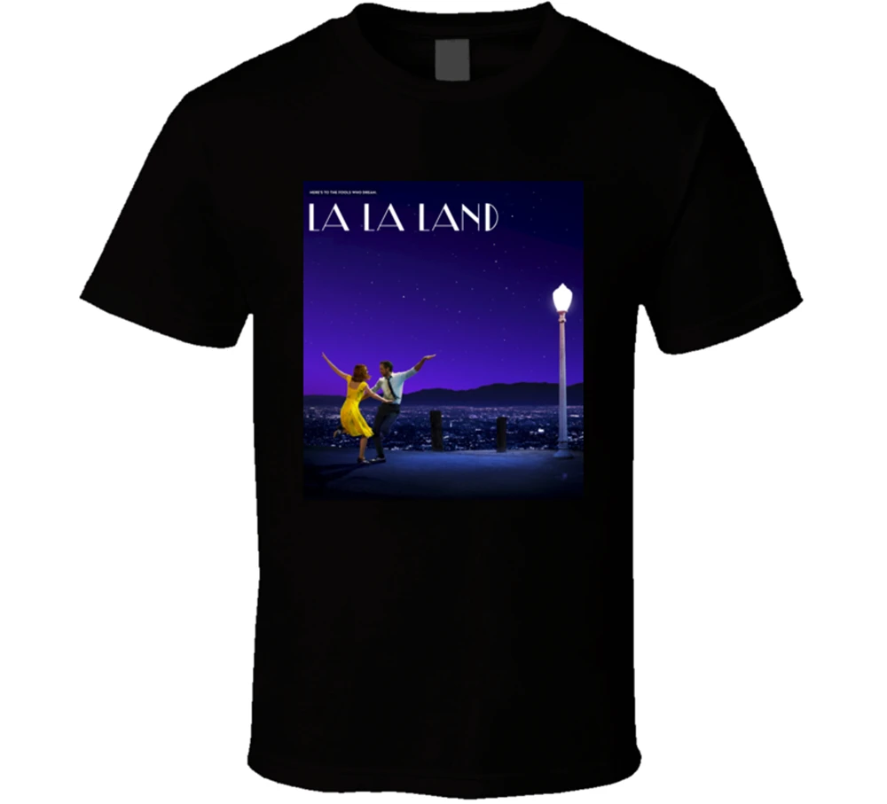 Новая футболка La Land Миа Эмма камни Себастиан Ryan мужская одежда размер S-2Xl
