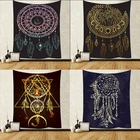 Недорогой Ловец снов психоделический гобелен перо настенный художественные гобелены настенный тканевый фон ковер коврик для йоги домашний декор