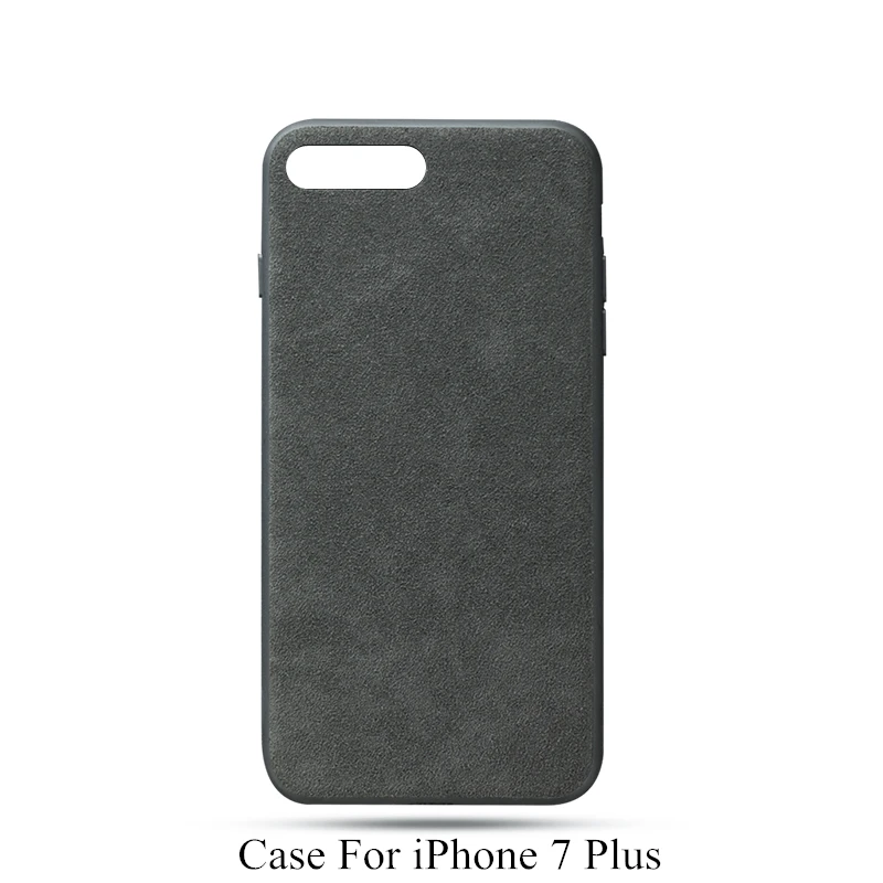 For iPhone 7 Plus Чехол для iPhone 6, 6s, 7, 8 Plus, X, Xs Max, Итальянская замша, как тканевый чехол, пуховый чехол s, Премиум Защита, для 11 Pro Max, Роскошный чехол - Цвет: For iPhone 7 Plus