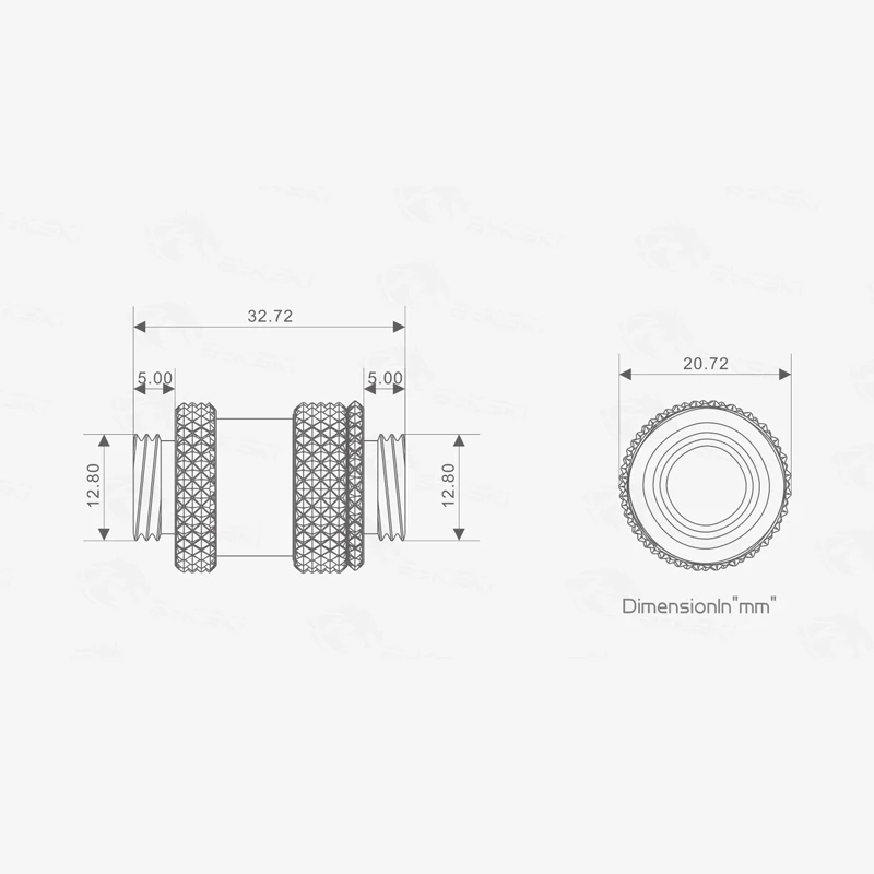 Bykski 22-31MM двойной Графика карты SLI соединительные фитинги стрейч разъем G1/4 адаптер