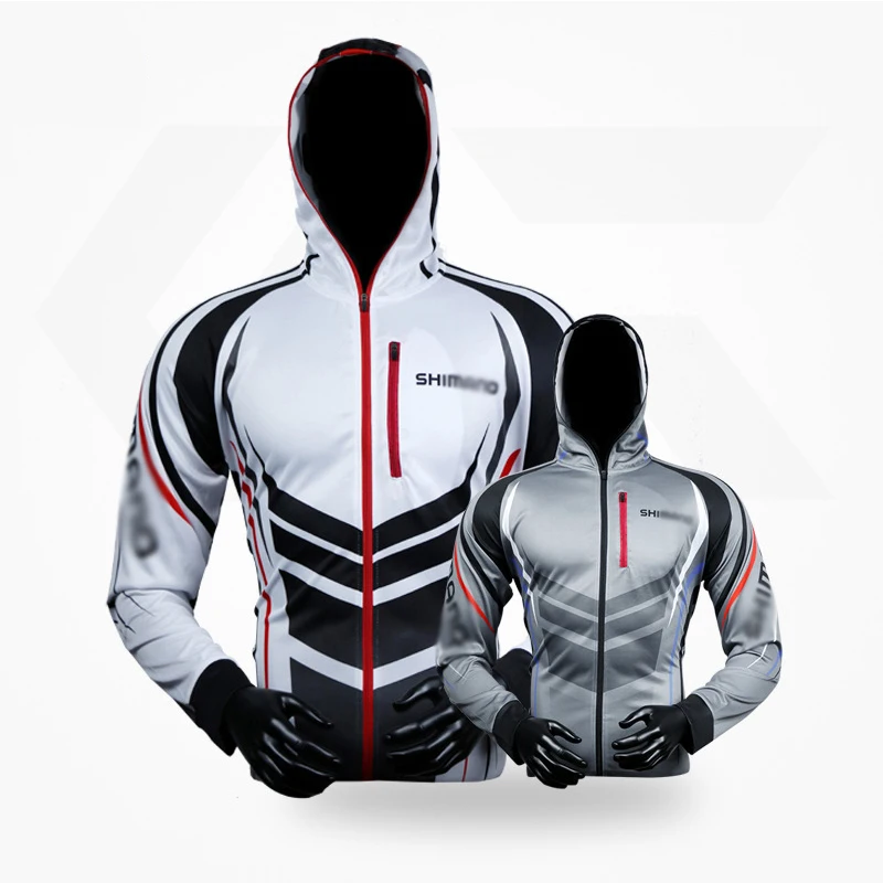 

Sport Men Fishing Hooded Clothing Fishing Suit Summer Sun Protection Quick Dry Fishing Hoodie Breathable Anti-uv Fishing Jackets