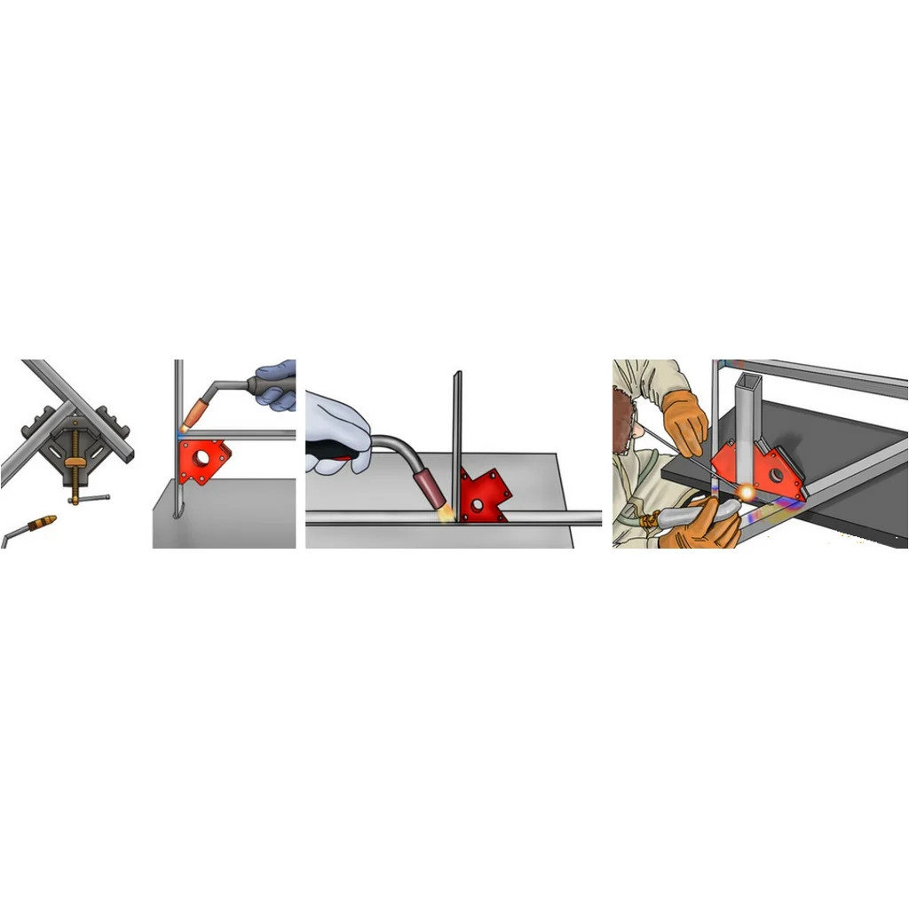 

Titi 3800 Magnetic Angle Welding Holder Magnet Set Square 50 Lbs