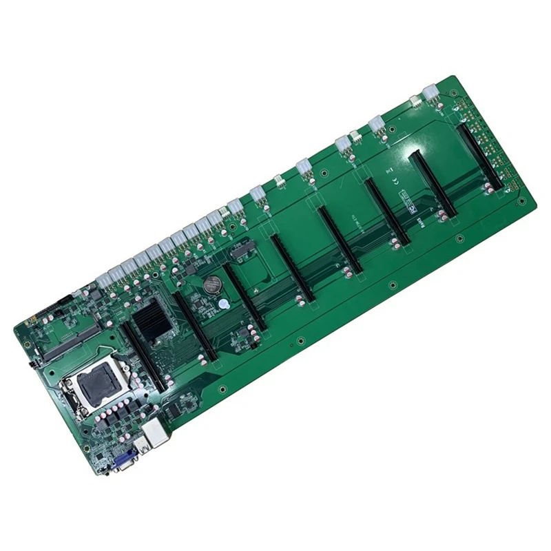 

B75M-ETH-V3.01 Mining Machine Motherboard 8-Card 6.5cm Pitch Graphics Card Slot DDR3 LGA 1150 CPU Mining Motherboard