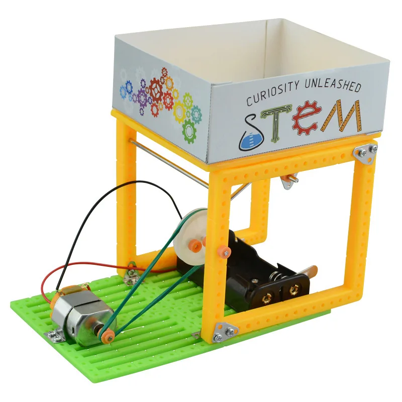

Electric vibrating sieve model Scientific physics experiment technology assembly model Small toys can vibrate back and forth