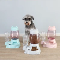 pet dog cat bowl fountain automatic food water container feeder dispenser for cats dogs drinking multiple colors pet products