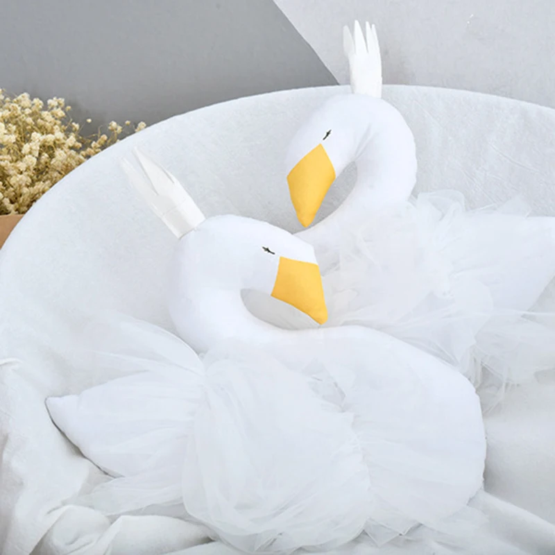 Детская подушка Лебедь Корона марлевая Подушка для ребенка сопроводительная