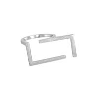 designer open rings gift for women 925 sterling silver minimalist geometric adjustable statement joyas de plata fine jewellery