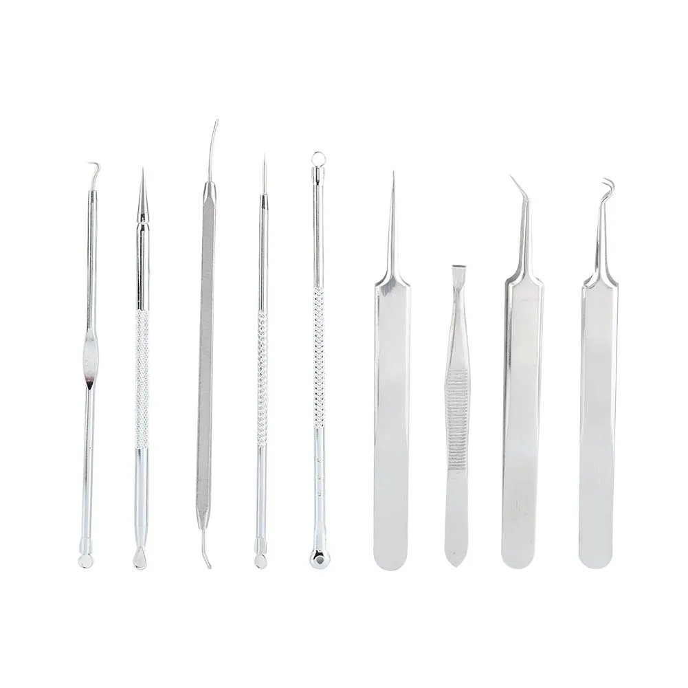 9 шт. пинцет для удаления чёрных точек|Устройство ухода за кожей лица| |