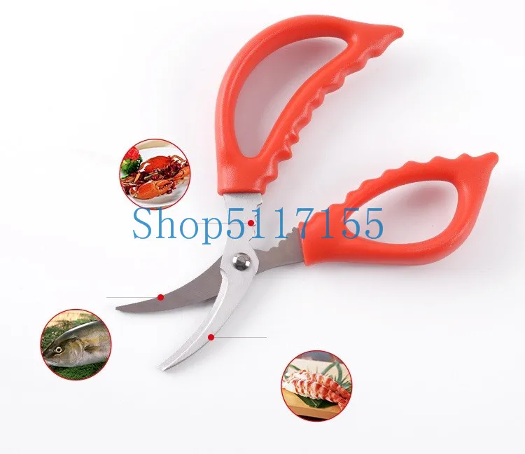 

200pcs Lobster Shrimp Crab Seafood Scissors Shears Snip Shells Kitchen Tool Popular