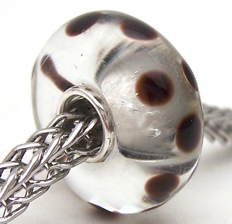 

PJG3216 100% S925 Sterling Silver Beads Murano Glass beads Fit European Charms Bracelet charms diy jewelry Lampwork GlassBeads